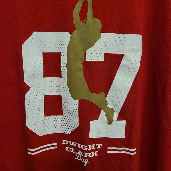 Dwight Clark San Francisco 49ers Stadium Giveaway Commemorative Levi's T-shirt - Picture 2 of 9